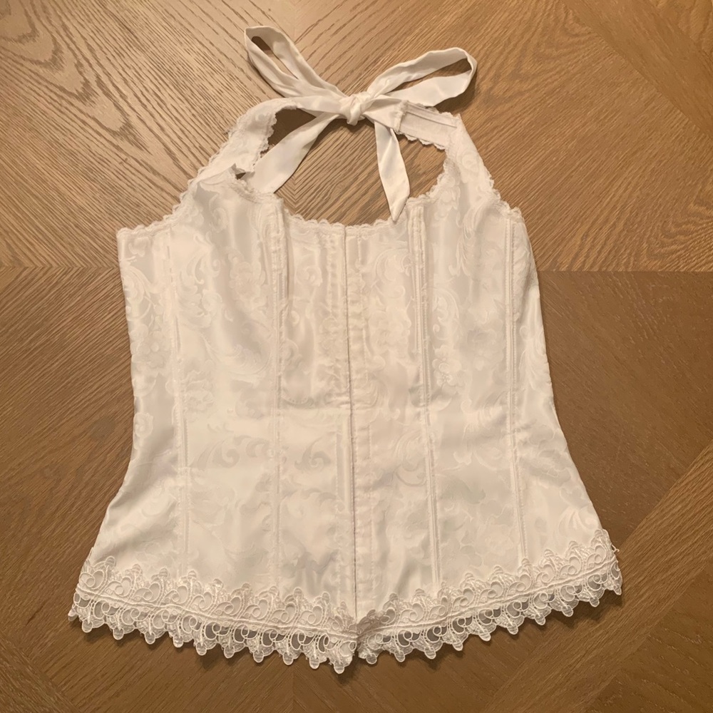 Fredericks White Halter Corset